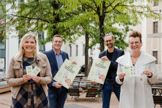 Bgm.in Sabine Naderer-Jelinek, Klima-Landesrat Stefan Kaineder, Norbert Rainer und Stadträtin Eva Schobesberger