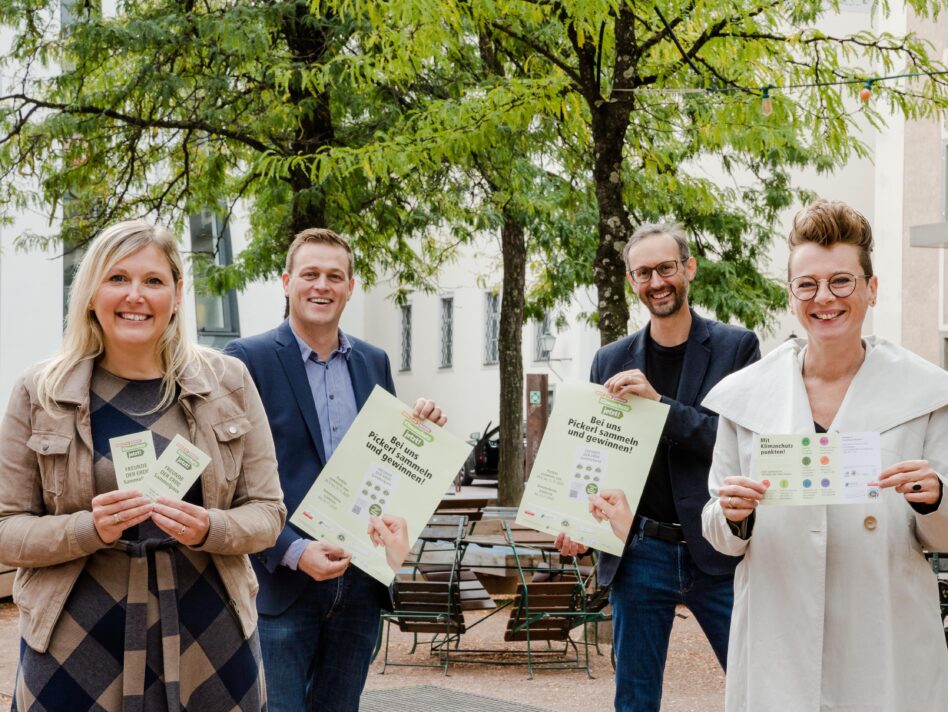 Bgm.in Sabine Naderer-Jelinek, Klima-Landesrat Stefan Kaineder, Norbert Rainer und Stadträtin Eva Schobesberger