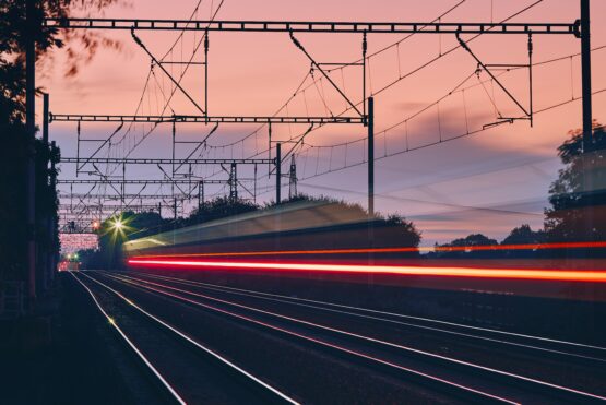 Railway at dawn