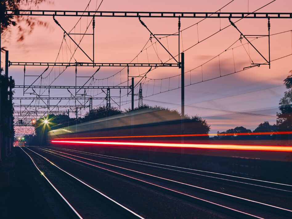 Railway at dawn