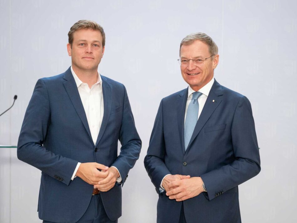 Landesrat Stefan Kaineder und Landeshauptmann Mag. Thomas Stelzer