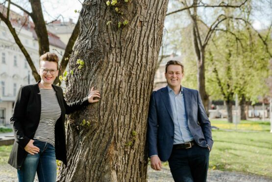 Klimastadträtin Mag.a Eva Schobesberger und Umwelt- und Klima-Landesrat Stefan Kaineder