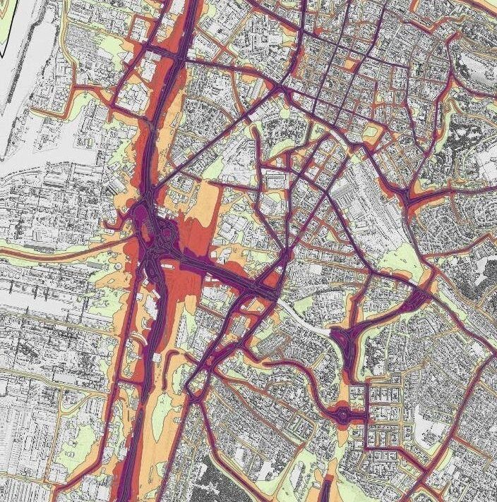 Grafik Ausschnitt Ballungsraum Linz