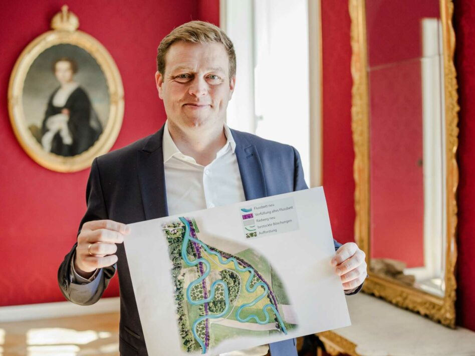Umwelt-Landesrat Stefan Kaineder freut sich über den einstimmigen Landtagsbeschluss zur Finanzierung dieses wichtigen Renaturierungsprojektes im Unteren Kremstal.