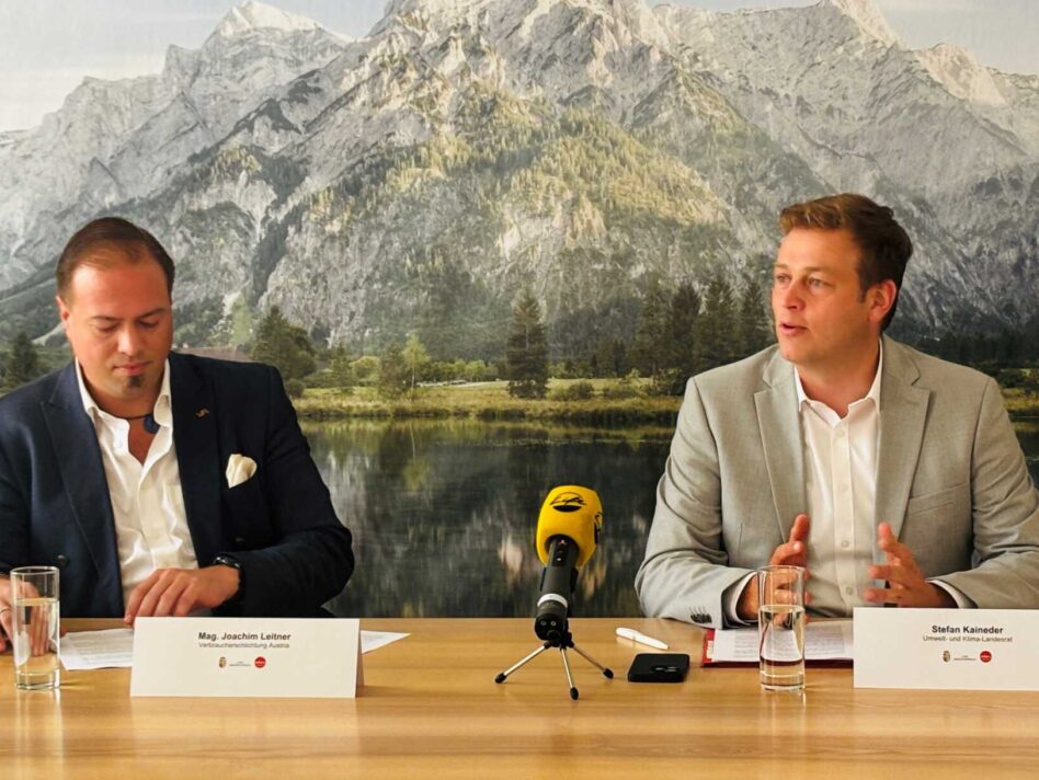 Mag. Joachim Leitner und Landesrat Stefan Kaineder.