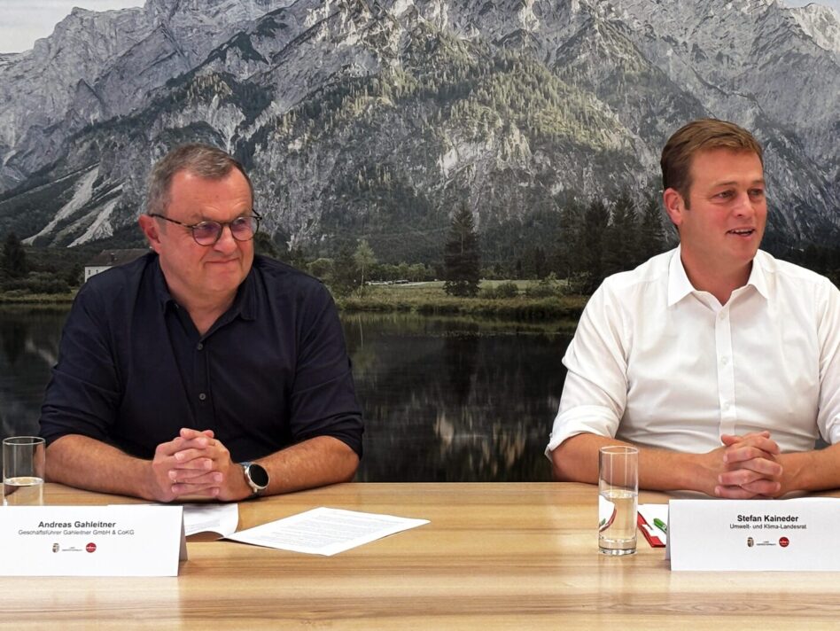 Andreas Gahleitner und Umwelt- und Klima-Landesrat Stefan Kaineder.