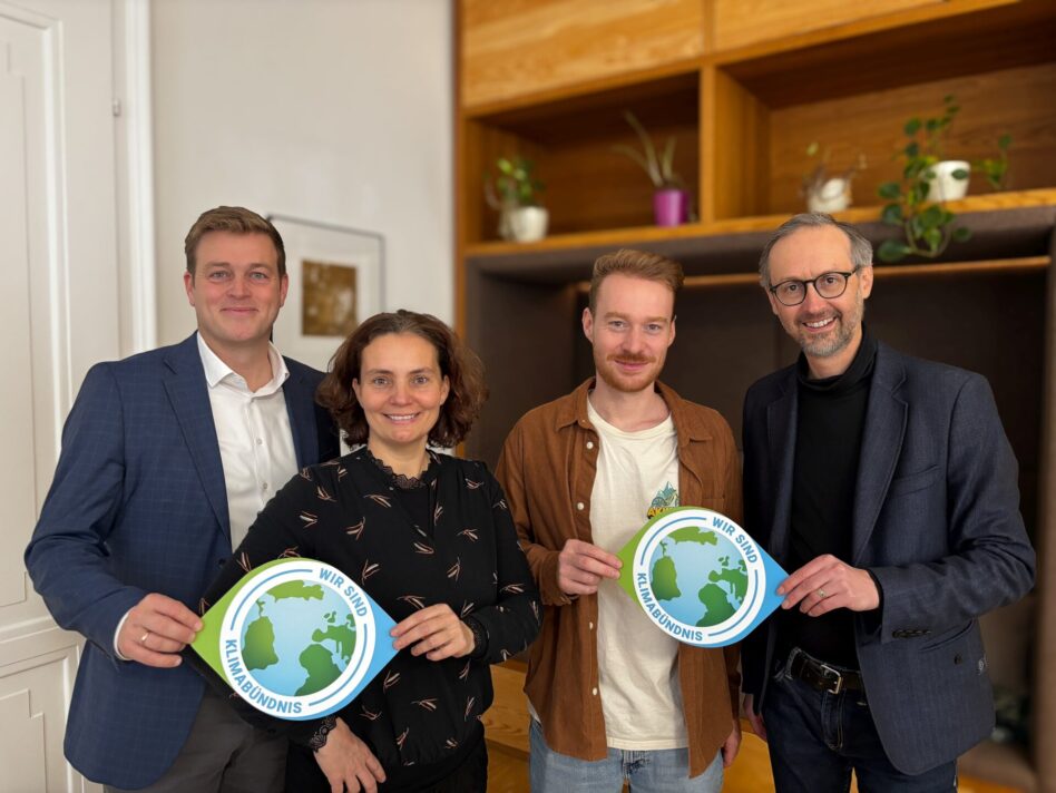 Landesrat Stefan Kaineder mit Martina Kastler, Lorenz Stritzinger und Norbert Rainer.